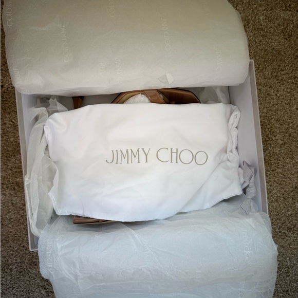 Jimmy Choo Nude Heeled Sandals - Picture 11 of 12